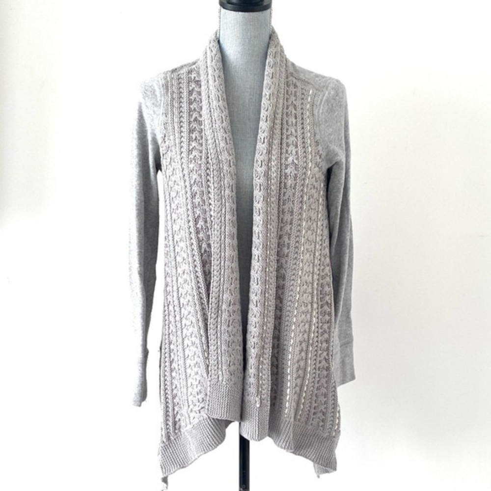 Chic Light Gray Women's Cardigan